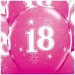 balony 18 urodziny zurawinowy pastel qualatex 11 6 szt
