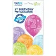 balony 2 urodziny pastel mix belbal 12 6 szt