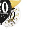balony 20 urodziny czarno zlote partypal 12 6 szt