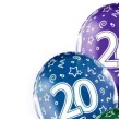 balony 20 urodziny transparentny mix belbal 12 6 szt