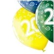 balony 20 urodziny transparentny mix belbal 12 6 szt