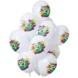 balony 21 urodziny color splash bialy folat 12 12 szt