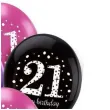 balony 21 urodziny mix amscan 11 6 szt
