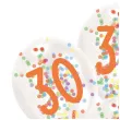 balony 30 urodziny z konfetti transparentne amscan 11 6 szt