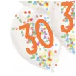balony 30 urodziny z konfetti transparentne amscan 11 6 szt