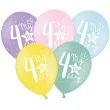 balony 4 my 4th birthday mix 12 strong 50 szt