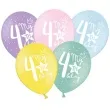 balony 4 my 4th birthday mix 12 strong 6 szt