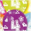 balony 4 urodziny mix amscan 11 6 szt