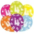 balony 4 urodziny mix amscan 11 6 szt