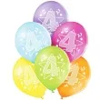 balony 4 urodziny pastel mix belbal 10 6 szt