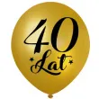 balony 40 urodziny zloty metalik dekoracjepolska 12 5 szt