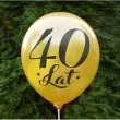balony 40 urodziny zloty metalik dekoracjepolska 12 5 szt