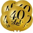 balony 40 urodziny zloty metalik dekoracjepolska 12 5 szt