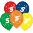 balony 5 urodziny mix amscan 10 10 szt