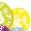 balony 5 urodziny mix amscan 11 6 szt