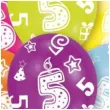 balony 5 urodziny mix amscan 11 6 szt