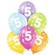 balony 5 urodziny pastel mix belbal 12 6 szt
