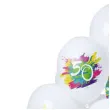 balony 50 urodziny color splash bialy folat 12 12 szt