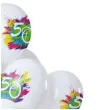 balony 50 urodziny color splash bialy folat 12 12 szt