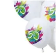 balony 50 urodziny color splash bialy folat 12 12 szt