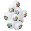 balony 50 urodziny color splash bialy folat 12 12 szt