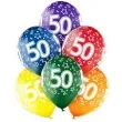 balony 50 urodziny mix belbal 12 6 szt