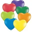balony 6 serca qualatex pastel mix party 100 szt