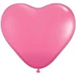 balony 6 serca qualatex pastel rozowe 100 szt