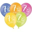 balony 7 my 7th birthday mix 12 strong 6 szt