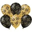 balony 70 urodziny classy party czarno zlote metalic 12 pd party 6 szt