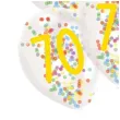 balony 70 urodziny z konfetti transparentne amscan 11 6 szt