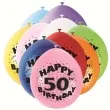 balony 9 happy 50th birthday unique pastel mix 10 szt