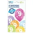 balony 9 urodziny pastel mix belbal 12 6 szt