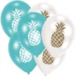 balony ananasy hawajskie pastel mix amscan 11 6 szt