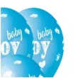 balony baby boy chmurki i serca niebiesko bialy gemar 13 5 szt