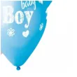 balony baby boy chmurki i serca niebiesko bialy gemar 13 5 szt