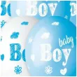 balony baby boy chmurki i serca niebiesko bialy gemar 13 5 szt