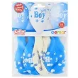 balony baby boy chmurki i serca niebiesko bialy gemar 13 5 szt
