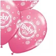 balony baby girl rozowe qualatex 11 6 szt