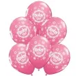 balony baby girl rozowe qualatex 11 6 szt