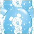 balony baby mickey gwiazdki niebieski metalik qualatex 12 6 szt