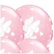 balony baby minnie serduszka rozowy metalik qualatex 12 6 szt