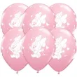 balony baby minnie serduszka rozowy metalik qualatex 12 6 szt