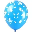 balony baby shower niebieskie arpex 5 szt