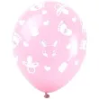 balony baby shower rozowe arpex 5 szt