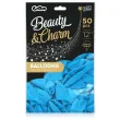 balony beauty and charm makaronowe blady niebieski godan 12 50 szt