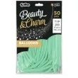 balony beauty and charm modeliny 260 zielony pastel godan 50 szt
