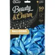 balony beauty and charm niebieski jasny metalik godan 12 50 szt