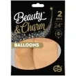 balony beauty and charm pastelowe cielisty godan 24 2 szt