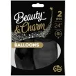 balony beauty and charm pastelowe czarny godan 24 2 szt